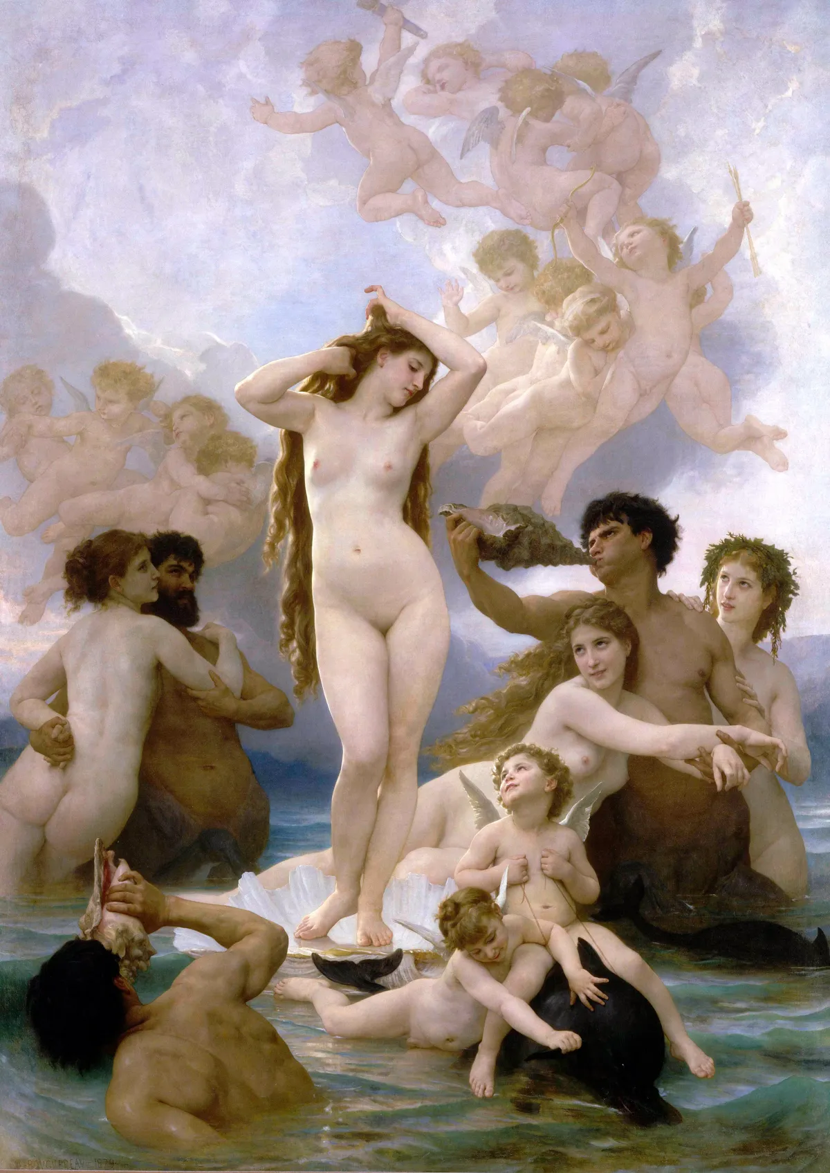 El nacimiento de Venus, de William-Adolphe Bouguereau