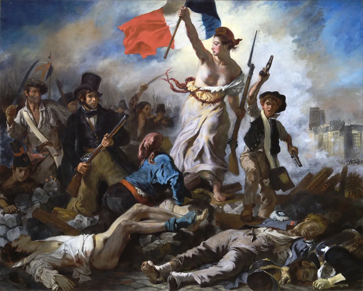 La Libertad guiando al pueblo, de Eugène Delacroix