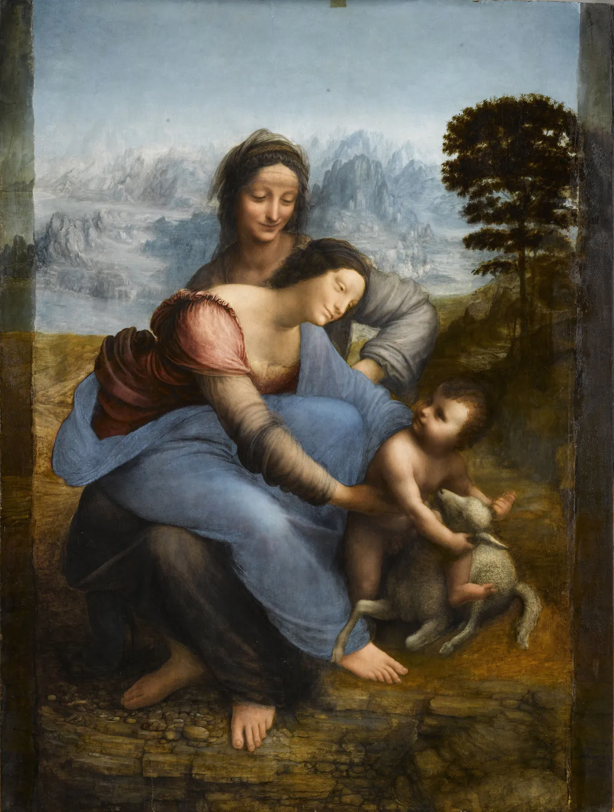 La Virgen, el Niño Jesús y Santa Ana, de Leonardo da Vinci